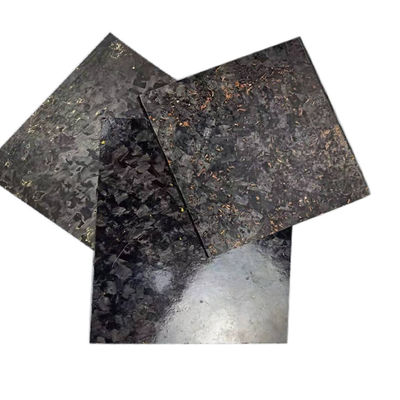 Marble Effect Forged Composite Carbon Fiber Sheet with Copper Powder and Golden Foil