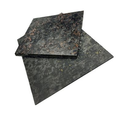 Multi-functional 370*470mm Carbon Fiber Board with 1mm Thickness and Golden Foil