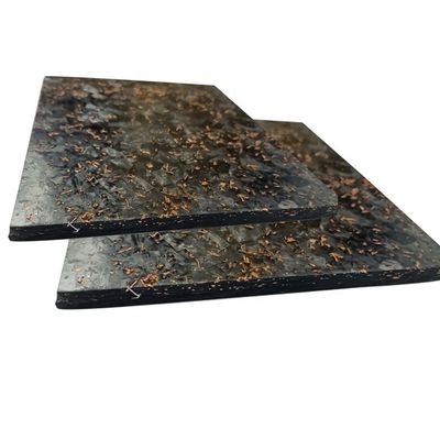 Multi-functional 370*470mm Carbon Fiber Board with 1mm Thickness and Golden Foil