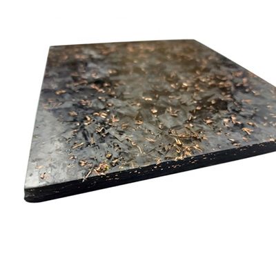 Multi-functional 370*470mm Carbon Fiber Board with 1mm Thickness and Golden Foil