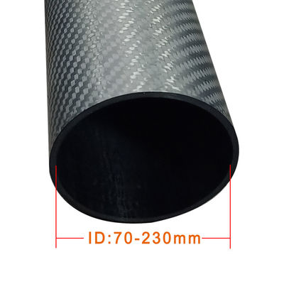 Carbon Fiber Tube in Large Size Tapered Tube 80mm 100mm with 100% Carbon Content