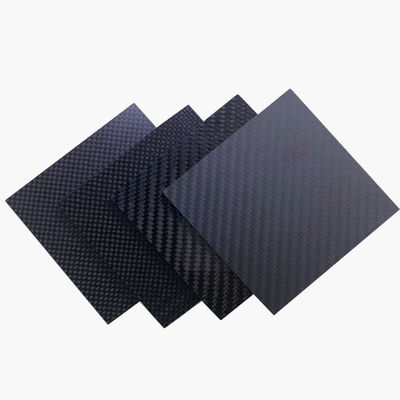 Plate CNC Custom Machining Carbon Fiber with 3K Twill Plain Design and Press Technology