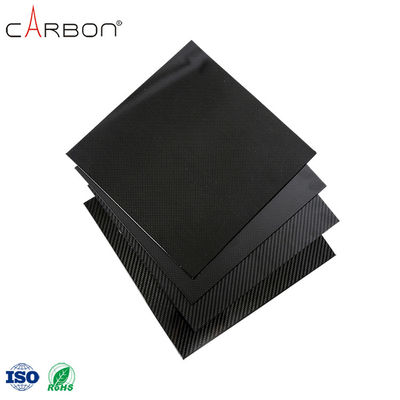 12K Pattern Thermoplastic Carbon Fibre Sheet Plate for Arch Support in Black Color