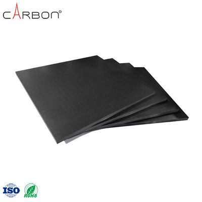 12K Pattern Thermoplastic Carbon Fibre Sheet Plate for Arch Support in Black Color