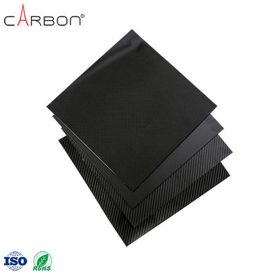 12K Pattern Thermoplastic Carbon Fibre Sheet Plate for Arch Support in Black Color