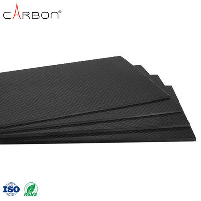 12K Pattern Thermoplastic Carbon Fibre Sheet Plate for Arch Support in Black Color