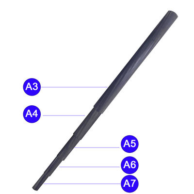 200cm Carbon Fiber Telescopic Pole for Boom Pole Carbon Durable and Lightweight