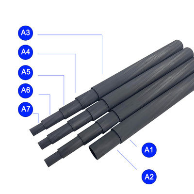 200cm Carbon Fiber Telescopic Pole for Boom Pole Carbon Durable and Lightweight