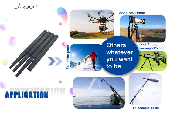 Adjustable Tube Carbon Fiber Paddle Shaft for Consumer's Request Customized Thickness