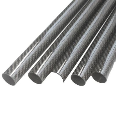 Production Leadtime 35-45 Days 40mm OD Round Carbon Tube 3.5m Matte Carbon Fiber Tube