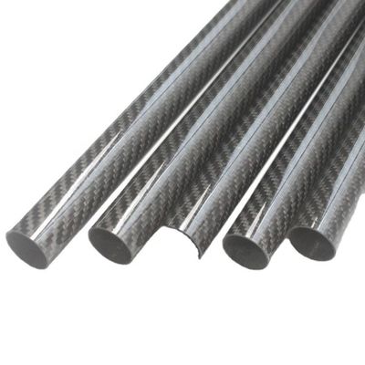 Production Leadtime 35-45 Days 40mm OD Round Carbon Tube 3.5m Matte Carbon Fiber Tube