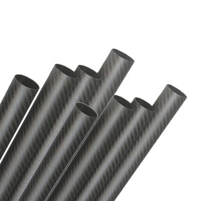 Production Leadtime 35-45 Days 40mm OD Round Carbon Tube 3.5m Matte Carbon Fiber Tube