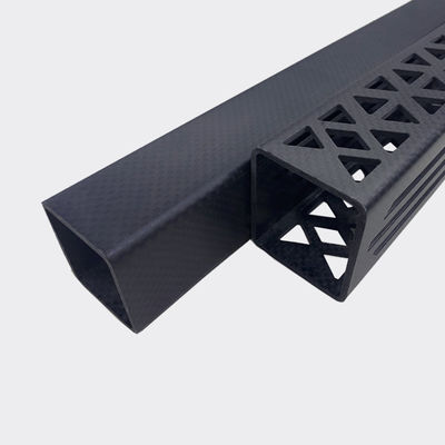 0.025% Ash Content Carbon Fiber Square Tube Connectors for Customized Applications