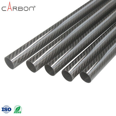 High Strength Black Color Camouflage Carbon Fiber Tube With 0.001% N Content