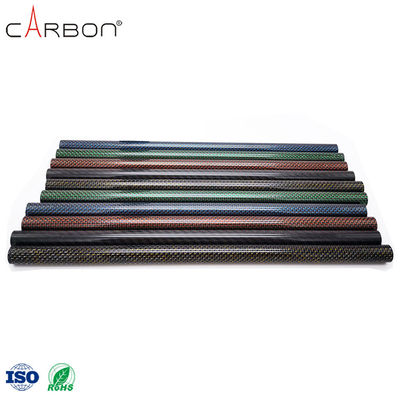 Metal Detector Carbon Fiber 3K Tent Twill Tube in Red Silver Blue or Metallic Color