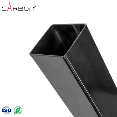 Non-volatile 3Mm Square Carbon Fiber Pipe for Shoe Production Process
