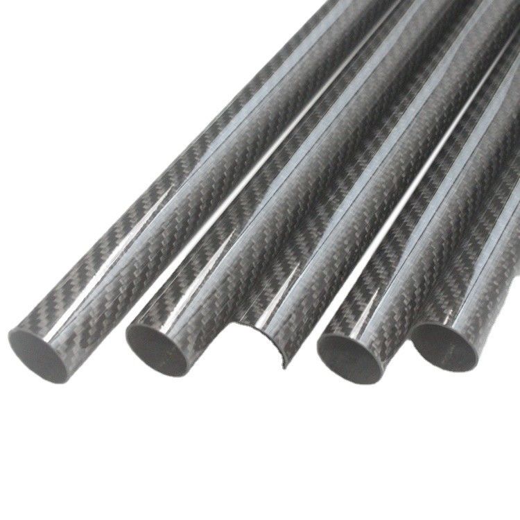 Production Leadtime 35-45 Days 40mm OD Round Carbon Tube 3.5m Matte Carbon Fiber Tube