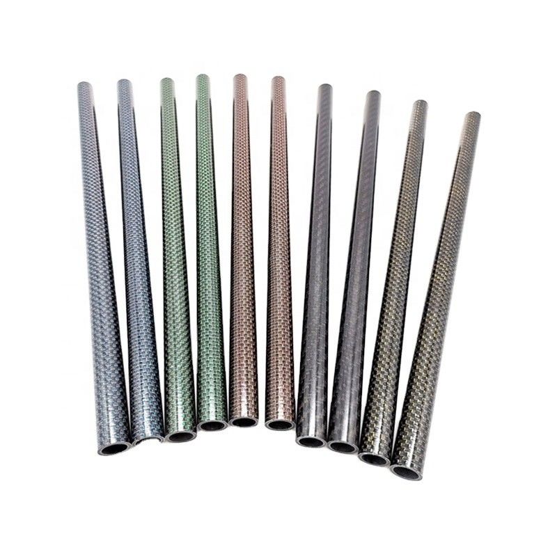 200mm Carbon Fiber Tube for Sports Shoes Round Shape Fabric Durable Outdoor Performance