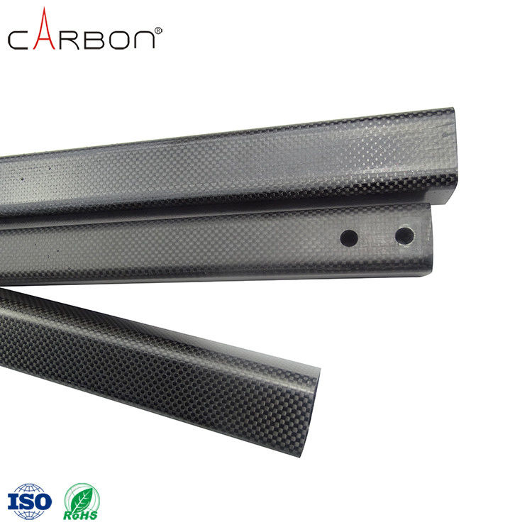 Non-volatile 3Mm Square Carbon Fiber Pipe for Shoe Production Process